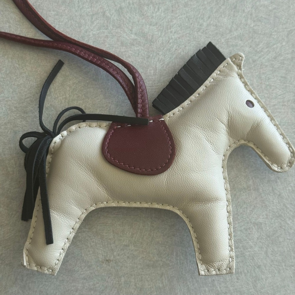 Hermes MM Milo Lambskin Rodeo Craie Noir Rouge‎ Rodeo CoA Authentic - Picture 2 of 4